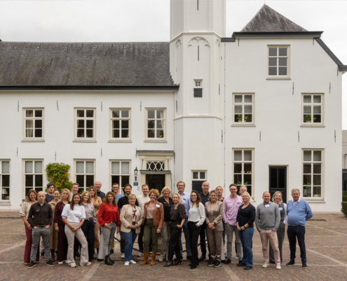 Een deel van de agents en het kernteam aanwezig op Vanhuyse Connect Connect