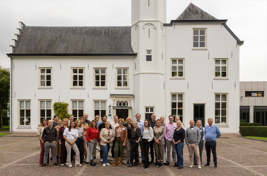 Een deel van de agents en het kernteam aanwezig op Vanhuyse Connect Connect